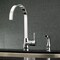 Gourmetier LS8711DLSP Concord Single-Handle Kitchen Faucet W/ Side Sprayer, Chrome LS8711DLSP - alternate 3